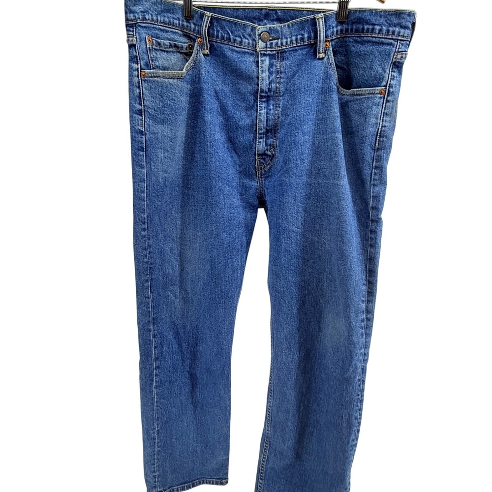Levi Strauss 505 Jeans Mens W42 L30 Blue Denim Straight Fit Casual Pants‎